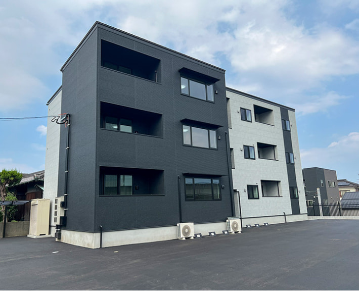 大分市の錦町にアパートを施工いたしました。