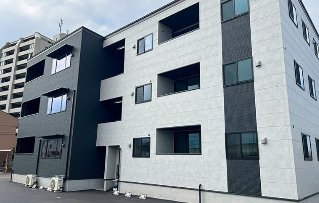 三高産業施工実例＿アパート新築工事